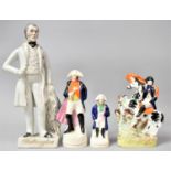 Three 19th Century Staffordshire Pottery Portrait Figures of Napoleon, and a Single Figure of the