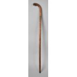 A Mid/Late 19th Century Sword Stick with Bronze Metal Collar, 85cms Long