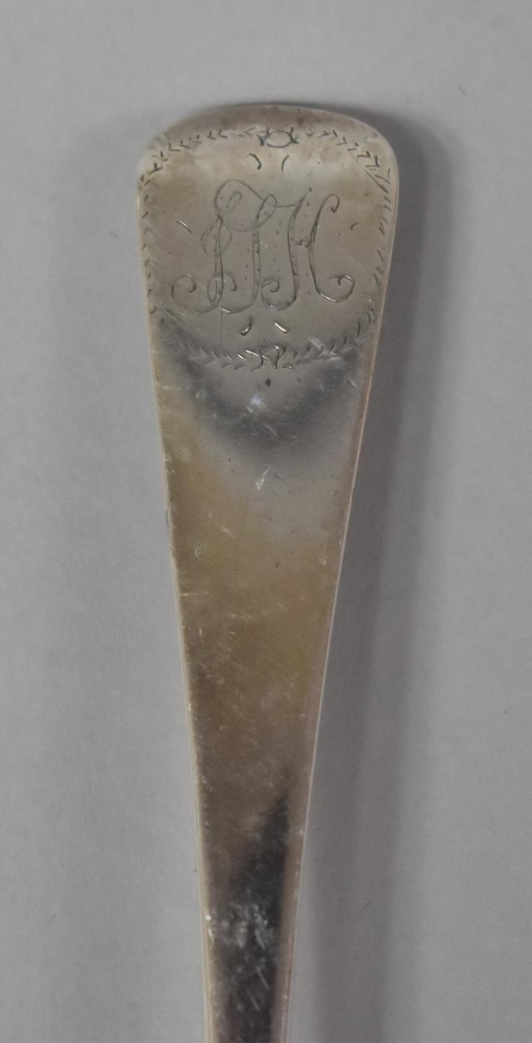 An Early 19th Century Georgian Silver Serving Spoon, Monogrammed Terminal, London 1811 Hallmark, - Image 2 of 3