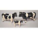 A Beswick Friesian Family