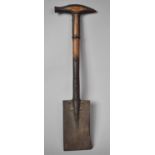 An 1883 Wallace Patent Combination Military Entrenching Tool, The Blade Doubling as Axe and as