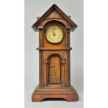 A Novelty Mantel Clock of Architectural Form, Movement in Need of Attention. 28cms High