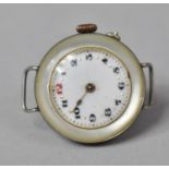 An Early 20th Century Mother of Pearl Cased Ladies Wrist Watch, AF, Back Inscribed D H H H