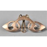 A Pretty Rose Gold Art Nouveau Inspired Brooch/Clip, Chester Hallmark by RBS, 2.7gms, 4cms Long