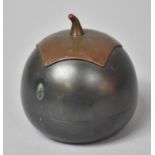 A Japanese Metal Box Modelled as a Pumpkin, 10cm High