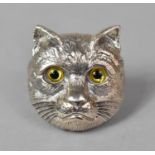 A Sterling Silver Novelty Brooch in the Form of the Cheshire Cat