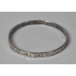 A Silver Bangle by Charles Horner, Chester 1924, 8.25cm Diameter, With Dents and Knocks
