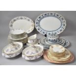 A Collection of Various 19th Century Floral Pattern Dinnerwares