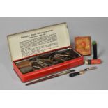 A Vintage Elastoplast Tin Containing Large Quantity of Various Vintage Pen Nibs etc