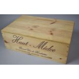 A French Wooden Wine Box, 50cm wide