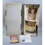 A Franklin Heirloom Doll in Original Cardboard Box