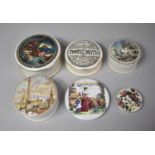 A Collection of Reproduction Pot Lids and Toothpaste Pot etc