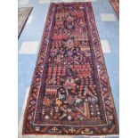 An Antique Persian Handmade Kurdish Runner, 297x102cm