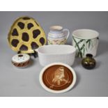 A Collection of Various Glazed Items to comprise Jersey Pottery, Lake's Cornish Pottery Truro Vase