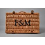 A Wicker Fortnum & Mason Picnic Hamper, 40x25x18cm high