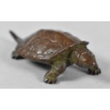 A Small Japanese Bronze Study of a Tortoise, Signed