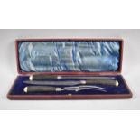 A Cased Three Piece Carving Set by Arthur Ellis of Sheffield