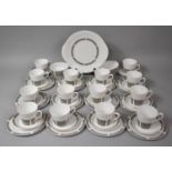 A Royal Osbourne Caprice Pattern Coffee Set to Comprise Fourteen Cans, Sixteen Saucers, Six Side