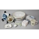 A Collection of Royal Copenhagen Items to Include The Flowers of Copenhagen Bowl 1982 (24cm