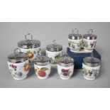A Collection of Various Royal Worcester Egg Coddlers