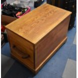 A Mid 20th Century Pine Blanket Box with Lift Top, 71cm wide