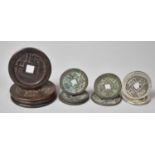 A Collection of Various Bronze and Metal Chinese Coins, Largest 5cm Diameter