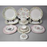 A Collection of Various Ceramics to comprise Five Pieces of Minton Haddon Hall to include Lidded