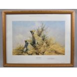 A Framed and Signed David Shepherd Print, African Cheetah, no.216/350, 35x23cm