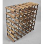 A Mid 20th Century 42 Bottle Wine Rack, 50cms Wide