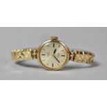 A Ladies Gold Rotary Dress Watch with 17 Jewel Movement