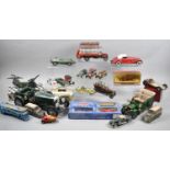 A Collection of Vintage Playworn and Part Built Kits of Vintage Cars, Racing Cars, Die Casts etc