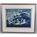 A Framed Limited Edition Amiee Birnbaum Print, The Lover's Gallop, No. 1/3, 54x40cm