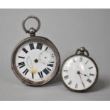 A Ladies Silver Cased Pocket Watch Together with a Silver Pocket Watch for Restoration