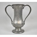 A Mid 20th Century Pewter Two Handled Vase by Tudric, No.01551, 20cm high