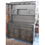 A Mid 20th Century Oak Dresser, 124cm Wide