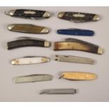 A Collection of Eleven Vintage Penknives, Multitool Knife, Pipe Knives etc