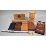 A Collection of Cigars, Cigar Cases, Key Ring etc