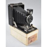 A Vintage Folding Klito Camera with Glass Negative Plates
