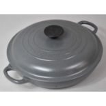 A Lidded Cast Iron Le Creuset Cooking Pan, No.26, 27cm Diameter