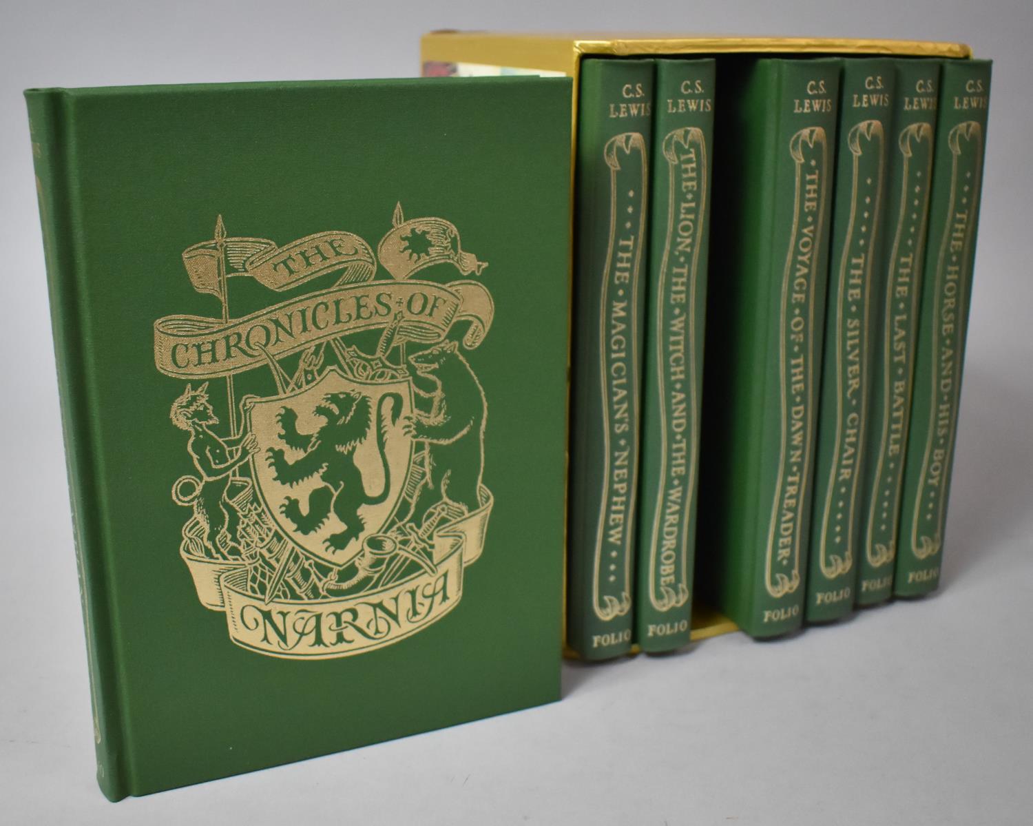 A Cased Set of Seven Folio Society Books, The Chronicles of Narnia by C.S Lewis - Image 3 of 3