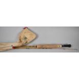 A Mitre-Hardy Split Cane Two Part Trout Rod, "The Gnat" with Canvas Bag