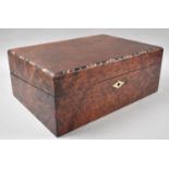 A Late 19th/Early 20th Century Scumble Glazed Writing Slope with Fitted Interior, Canted Lid with