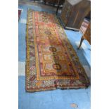 A Good Quality Handmade Karabagh Woollen Runner, 335cm x 113cm