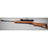 A BSA .22 Calibre Air Rifle with Hawke Sport HD 3-9 X40 Scope, Underlever Action, Working Order