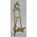 A Large Cast Brass Picture Easel, 40cm high