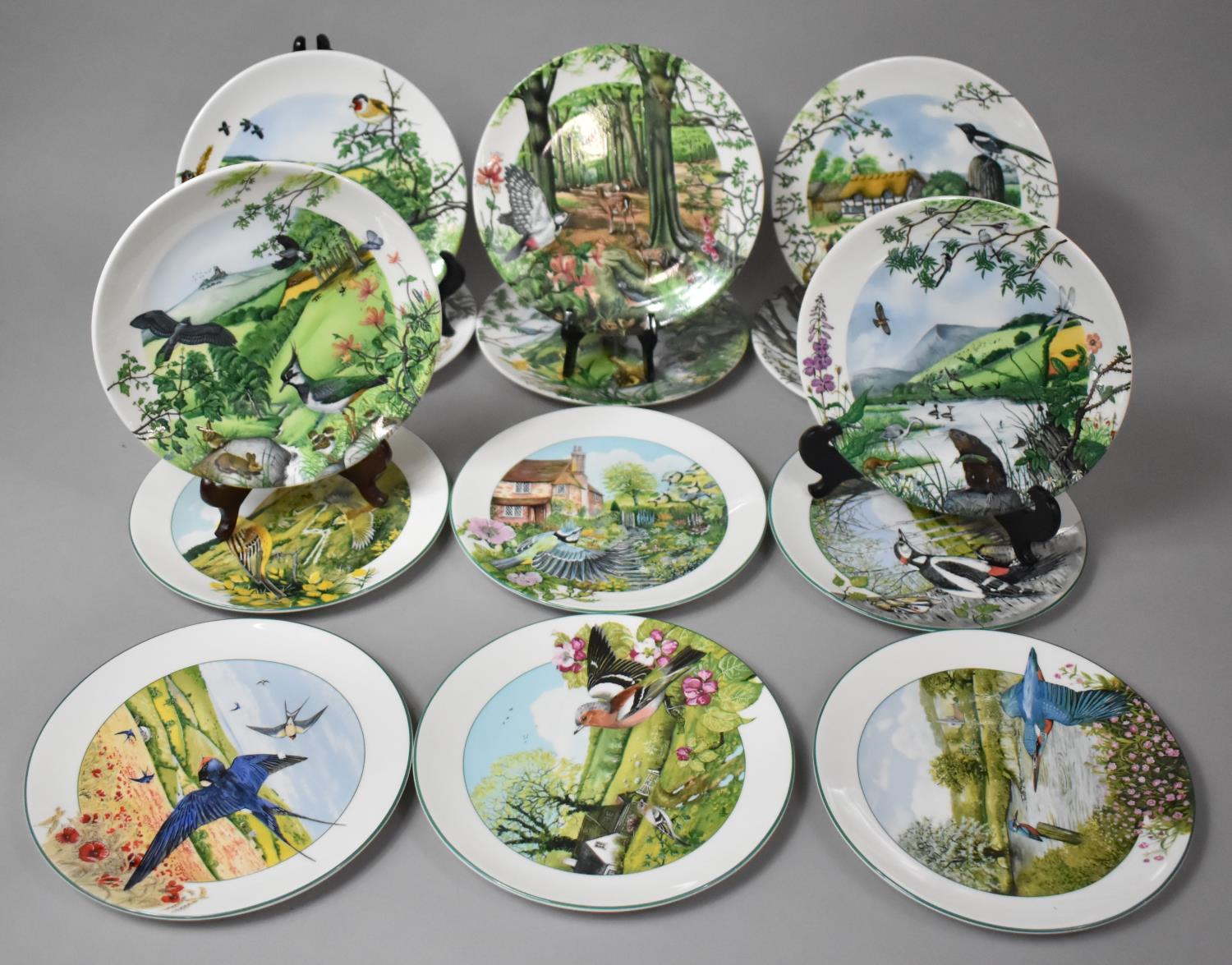 A Collection of Various Collectors Plates to comprise Two Series including Wedgwood Colin Newmans