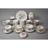 A Collection of Various Ceramics to comprise Coalport Gilt and White Two Handled Vase with