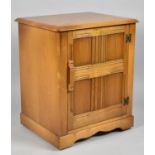 A Mid 20th Century Priory Music Cabinet with Panel Door and Hinged Lid, 55cm wide