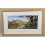 A Framed Print, Pennyghen Farm, Horton Scar Lane, After K Melling, Signed and Titled in Pencil,