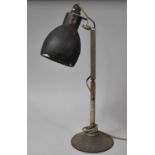 A Vintage Adjustable Work Light, 56cm high